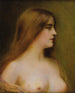 Portret van een jonge vrouw - Henri Rondel — weergave van het kunstwerk