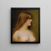 Portret van een jonge vrouw - Henri Rondel — ingelijst kunstwerk aan de muur