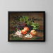 Natuurlijke stilleven met perziken en druiven - Henri Rousseau — ingelijst kunstwerk aan de muur