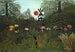 Jungle bij zonsondergang - Henri Rousseau — weergave van het kunstwerk