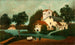 Landschap met Watermolen - Henri Rousseau — weergave van het kunstwerk