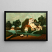 Landschap met Watermolen - Henri Rousseau — ingelijst kunstwerk aan de muur