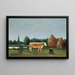 Scène à Bagneux in de voorstad van Parijs - Henri Rousseau — ingelijst kunstwerk aan de muur