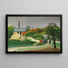 Houtzagerij in de omgeving van Parijs - Henri Rousseau — ingelijst kunstwerk aan de muur