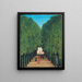 L'avenue du parc de Saint-Cloud - Henri Rousseau — ingelijst kunstwerk aan de muur