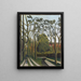 De oevers van de Bièvre bij Bicêtre - Henri Rousseau — ingelijst kunstwerk aan de muur