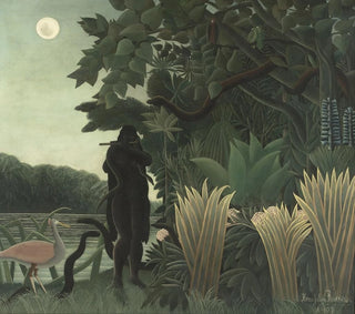 De slangentemmer - Henri Rousseau — weergave van het kunstwerk
