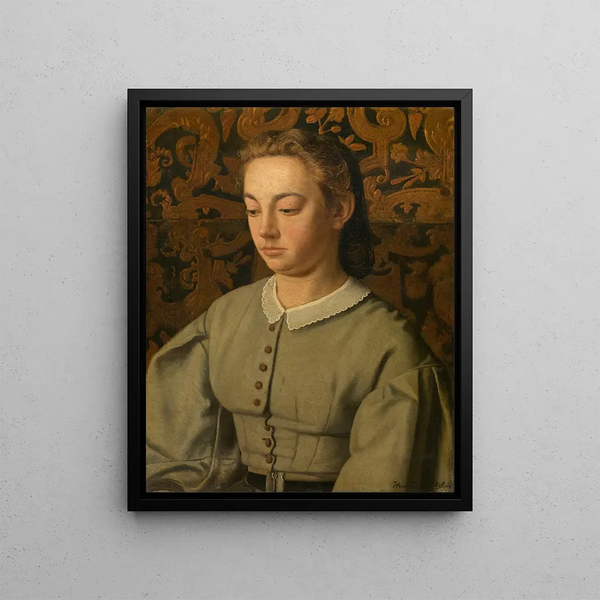 Henri de Braekeleer - Betsy De Braekeleer the Painters Sister.webp