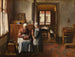 Het feestmaal van de grootmoeders - Henri de Braekeleer — weergave van het kunstwerk