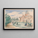 van het plattelandslandschap van Gustave Coteaux - Henri de Braekeleer — ingelijst kunstwerk aan de muur