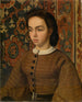 Hélène De Braekeleer de zus van de schilders - Henri de Braekeleer — weergave van het kunstwerk