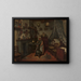 Interieur - Henri de Braekeleer — ingelijst kunstwerk aan de muur
