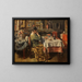 Het Eten - Henri de Braekeleer — ingelijst kunstwerk aan de muur
