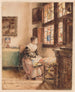 Wachten - Henri de Braekeleer — weergave van het kunstwerk