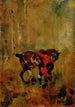 Cavalier de chasse à courre ressanglant son cheval - Henri de Toulouse-Lautrec — artwork view