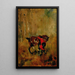 Cavalier de chasse à courre ressanglant son cheval - Henri de Toulouse-Lautrec — framed artwork on a wall