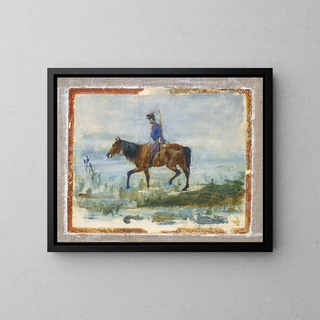 Hussards - Henri de Toulouse-Lautrec — ingelijst kunstwerk aan de muur