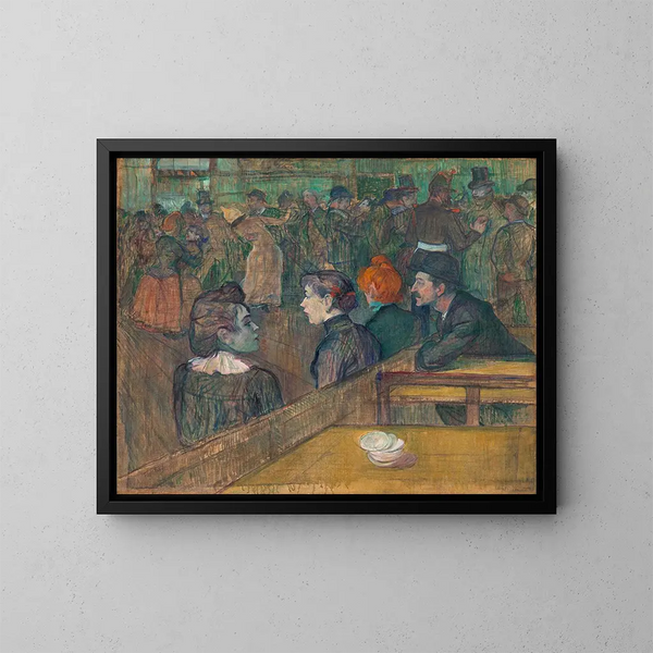 Moulin de la Galette - Henri de Toulouse-Lautrec — ingelijst kunstwerk aan de muur