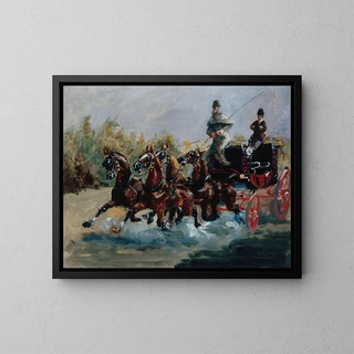 van het mooie aandenken aan de Promenade des Anglais - Henri de Toulouse-Lautrec — ingelijst kunstwerk aan de muur
