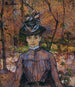 Portret van Suzanne Valadon - Henri de Toulouse-Lautrec — weergave van het kunstwerk