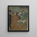 Quadrille at the Moulin Rouge - Henri de Toulouse-Lautrec — framed artwork on a wall
