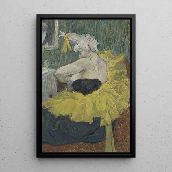 De clown Cha-U-Kao - Henri de Toulouse-Lautrec — ingelijst kunstwerk aan de muur