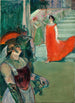 L'opéra Messaline in Bordeaux Messaline daalt de trap met figuranten - Henri de Toulouse-Lautrec — weergave van het kunstwerk