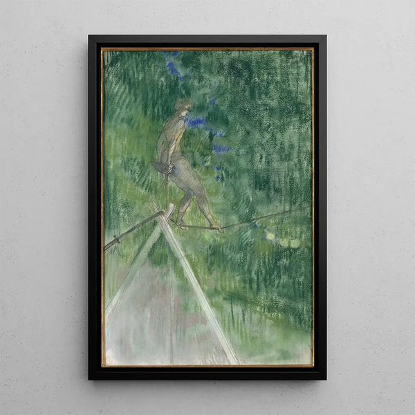 La danseuse de corde - Henri de Toulouse-Lautrec — ingelijst kunstwerk aan de muur