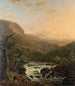 Rivière dans les Ardennes au coucher du soleil - Henri van Assche — weergave van het kunstwerk