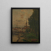 A view of Thames - Henri van der Hecht — framed artwork on a wall