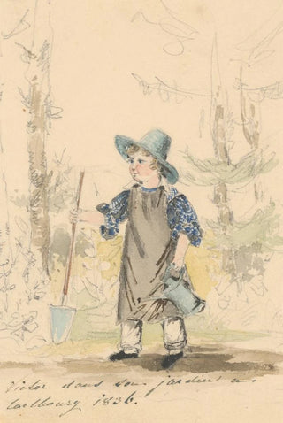 Henriette Odescalchi - Mal zhradnk Syn Viktor vo veku 3 rokov.webp