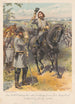 Le général Pickett recevant l'ordre de charger du général Longstreet Gettysburg 3 juillet 1864 - Henry Alexander Ogden — weergave van het kunstwerk
