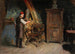 Een Nederlandse interieur - Henry Allan — weergave van het kunstwerk