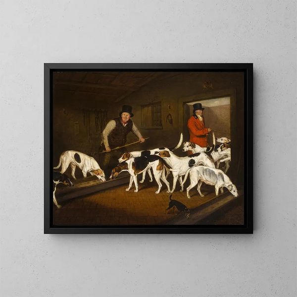 Kennel of Count de Darlington - Henry Bernard Chalon — framed artwork on a wall