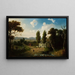 Landschap met diligence - Henry Boese — ingelijst kunstwerk aan de muur
