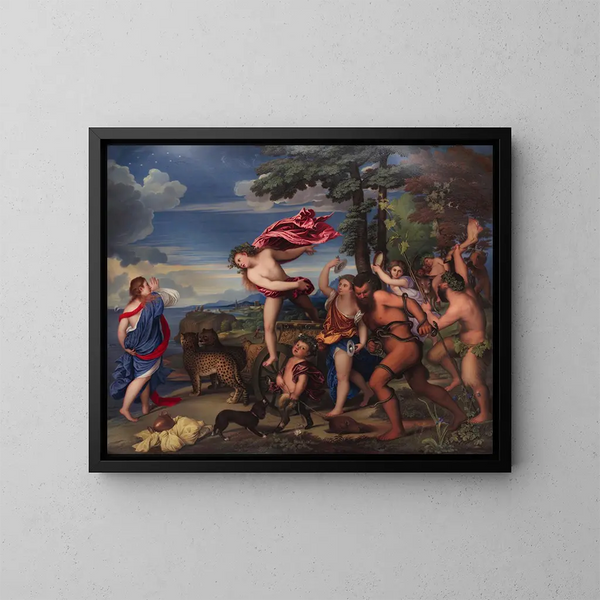 Bacchus et Ariane - Henry Bone — framed artwork on a wall