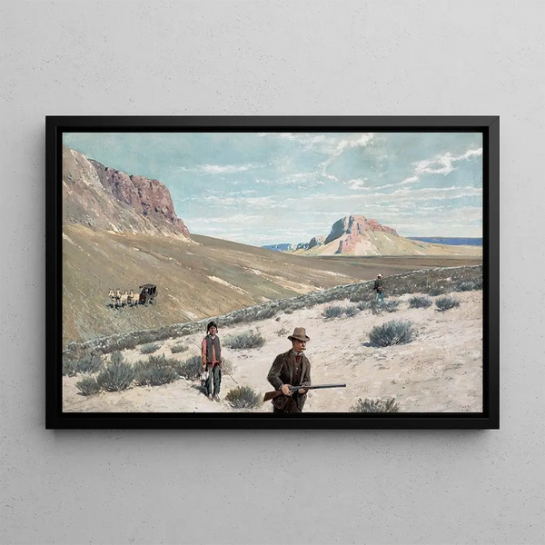 Henry Farny - SageCock Shooting in Montana Theodore Roosevelt Sage Grouse Shooting.webp