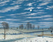 Winterlandschap bij maanlicht - Henry Farrer — weergave van het kunstwerk