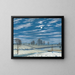 Winterlandschap bij maanlicht - Henry Farrer — ingelijst kunstwerk aan de muur