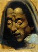 Tête d'une âme damnée de l'Enfer de Dante - Henry Fuseli — weergave van het kunstwerk