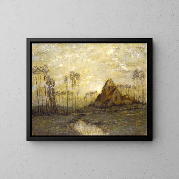 A historic church in Montreuil - Henry Golden Dearth — framed artwork on a wall