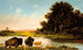 Buffel bij de rivier - Henry Herman Cross — weergave van het kunstwerk