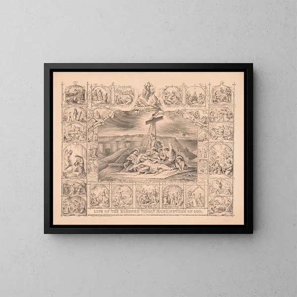 La vie de la bienheureuse Vierge Marie, mère de Dieu - Henry Jerome Schile — framed artwork on a wall