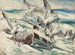 Seagulls feeding - Henry Keller — artwork view