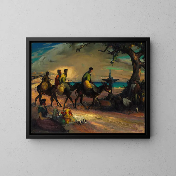 The Road to the Sea - Henry Keller — framed artwork on a wall
