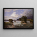 Watervallen van Saint Anthony zoals ze in 1848 verschenen - Henry Lewis — ingelijst kunstwerk aan de muur