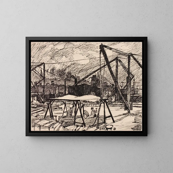 Untitled IV - Henry Lyman Saen — framed artwork on a wall