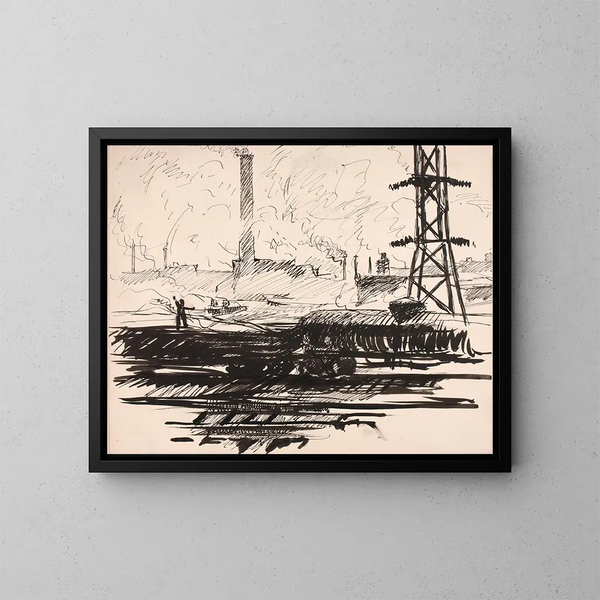 Untitled VIII - Henry Lyman Saen — framed artwork on a wall