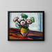 Zinnias - Henry Lyman Saen — ingelijst kunstwerk aan de muur