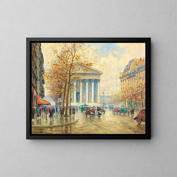 Place de la Madeleine, Paris - Henry Malfroy — framed artwork on a wall